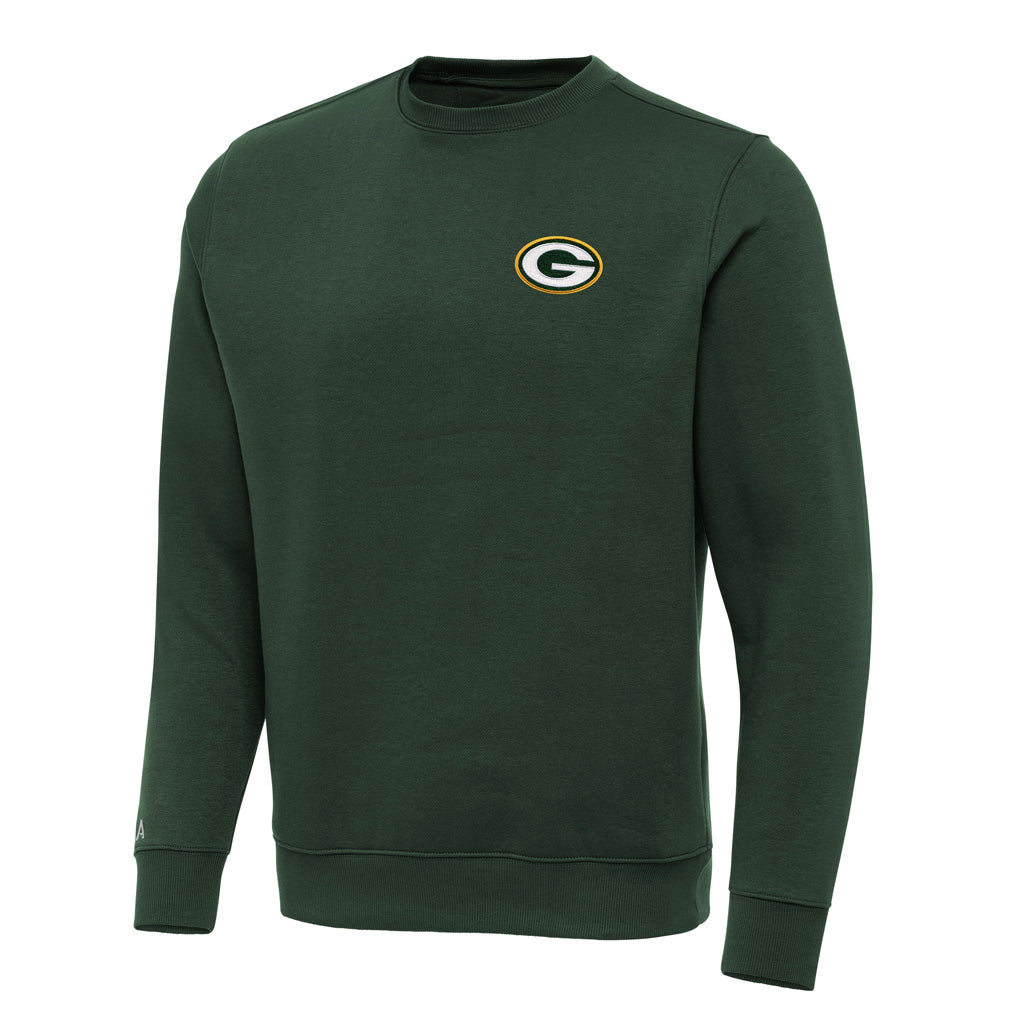 NFL Green Bay Packers Antigua Victory Crewneck Sweater - Green