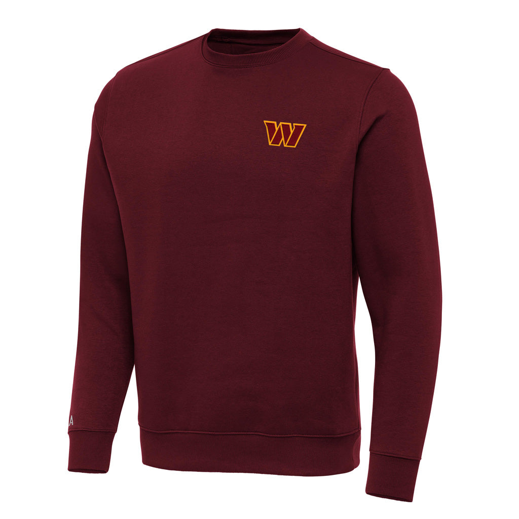 NFL Washington Commanders Antigua Victory Crewneck Sweater - Maroon