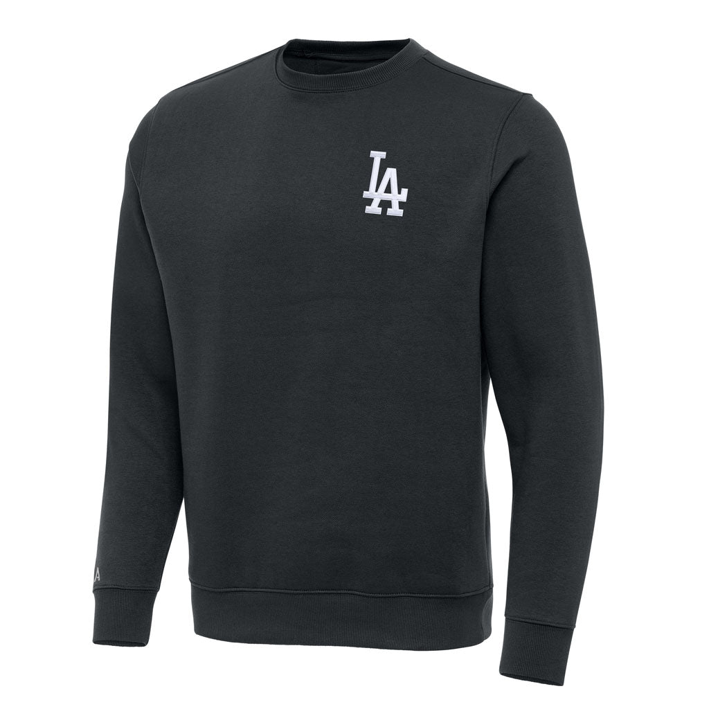 MLB Los Angeles Dodgers Antigua Victory Crewneck Sweater - Charcoal