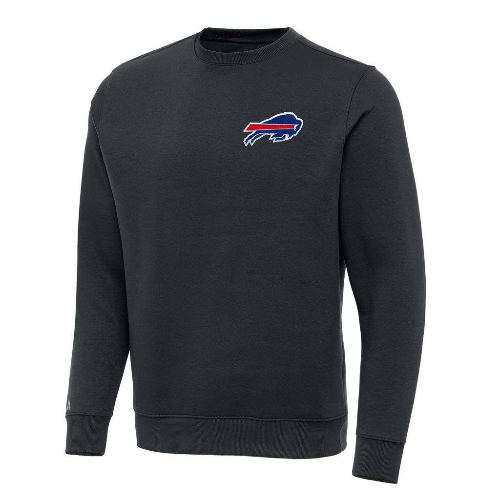 NFL Buffalo Bills Antigua Victory Crewneck Sweater - Charcoal