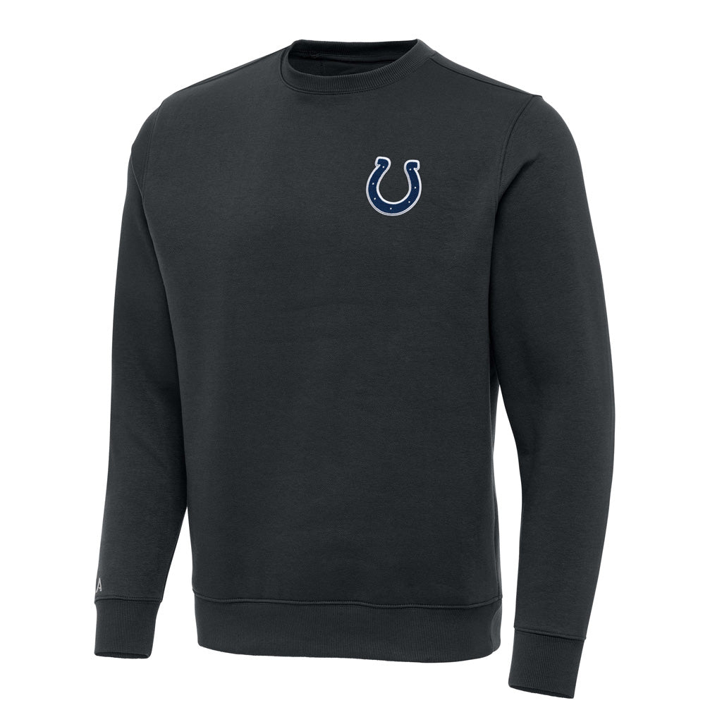 NFL Indianapolis Colts Antigua Victory Crewneck Sweater - Charcoal