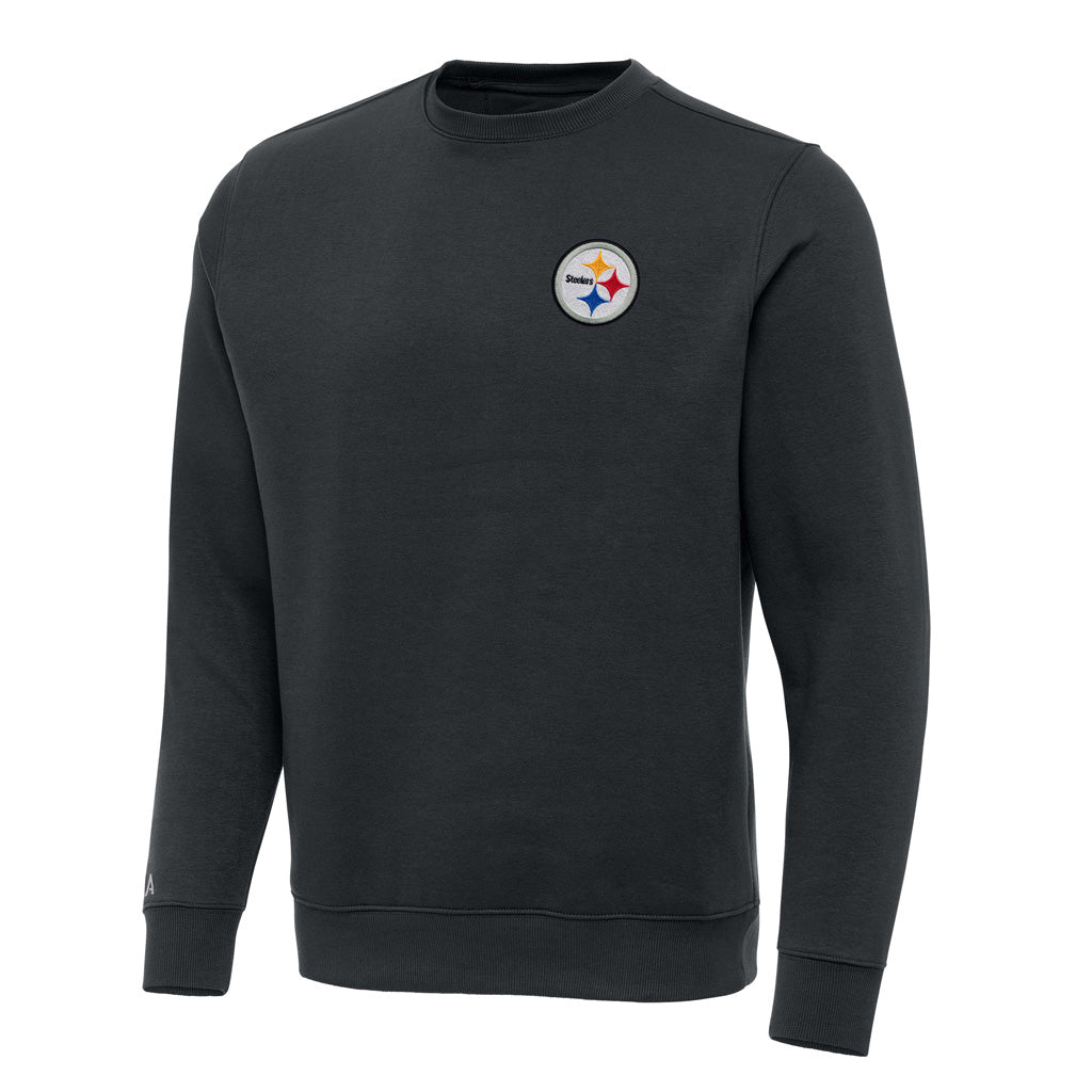 NFL Pittsburgh Steelers Antigua Victory Crewneck Sweater - Charcoal