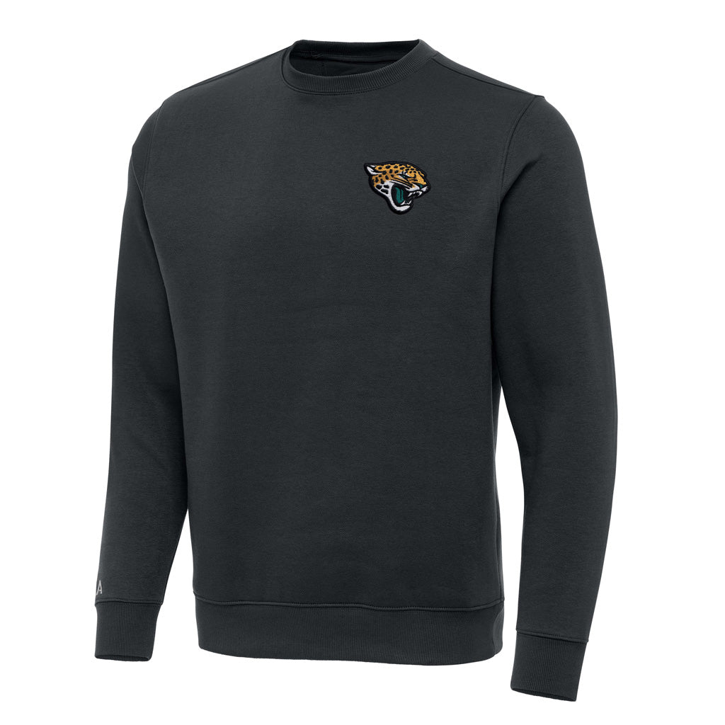 NFL Jacksonville Jaguars Antigua Victory Crewneck Sweater - Charcoal