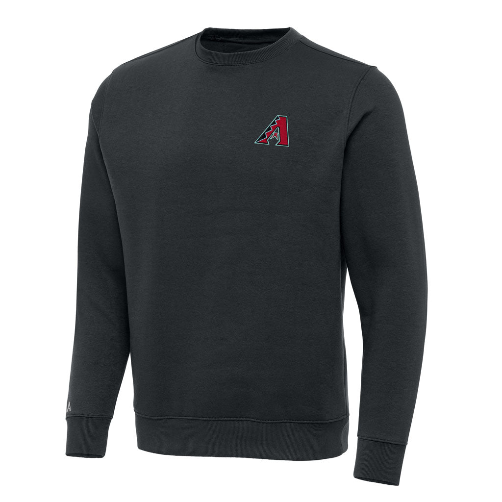 MLB Arizona Diamondbacks Antigua Victory Crewneck Sweater - Charcoal
