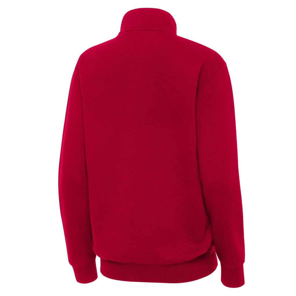 NFL Tampa Bay Buccaneers Women's Antigua Victory 1/4 Zip Pullover Jacket - Red