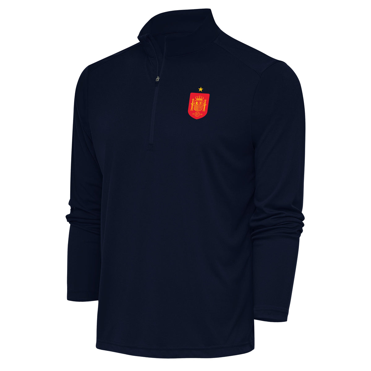 Spain National Team Antigua Men's Statement 1/4 Zip Pullover - Navy