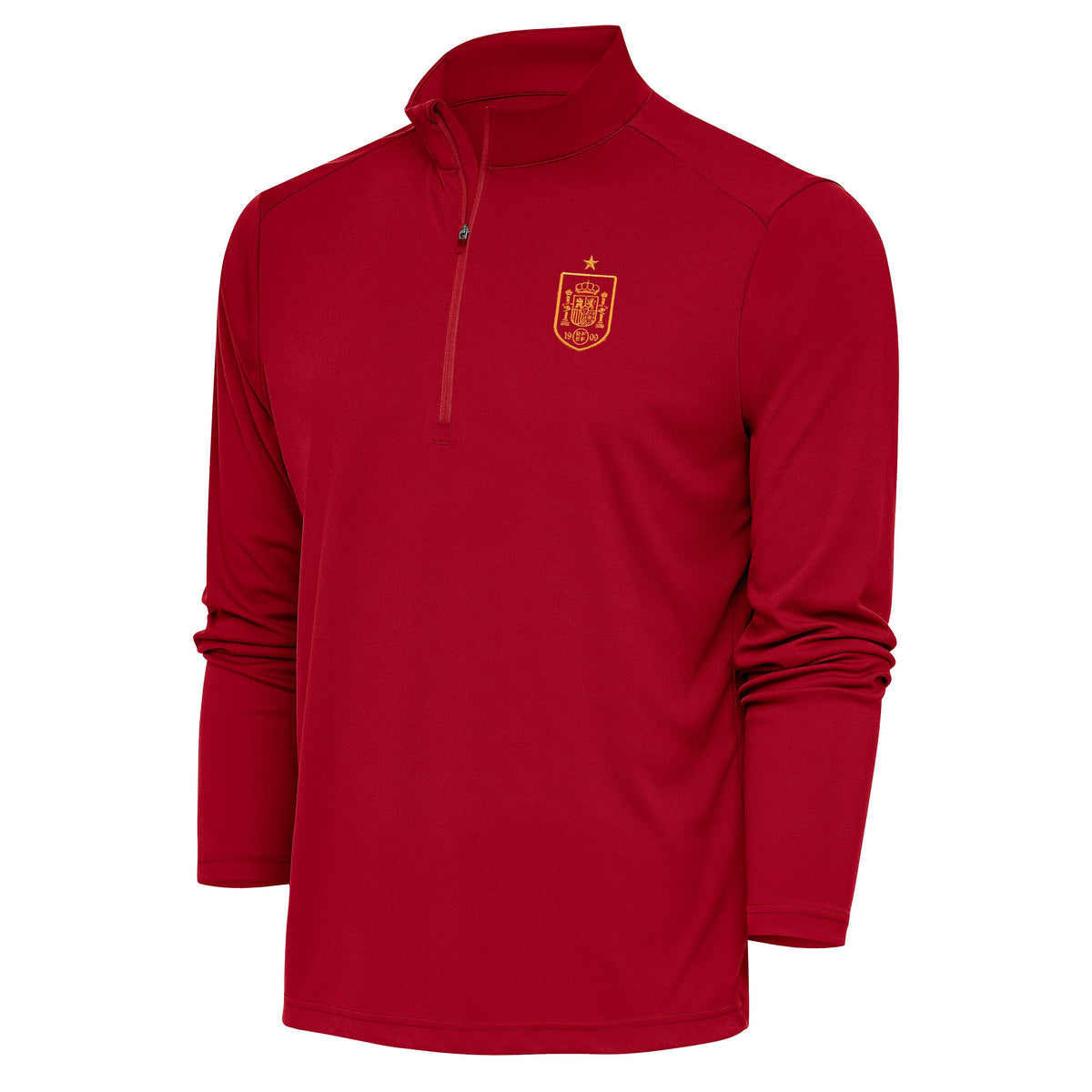 Spain National Team Antigua Men's Statement 1/4 Zip Pullover - Red