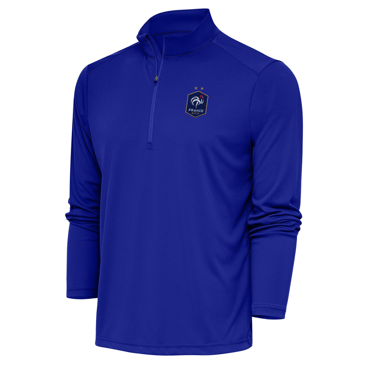 France National Team Antigua Men's Statement 1/4 Zip Pullover - Blue