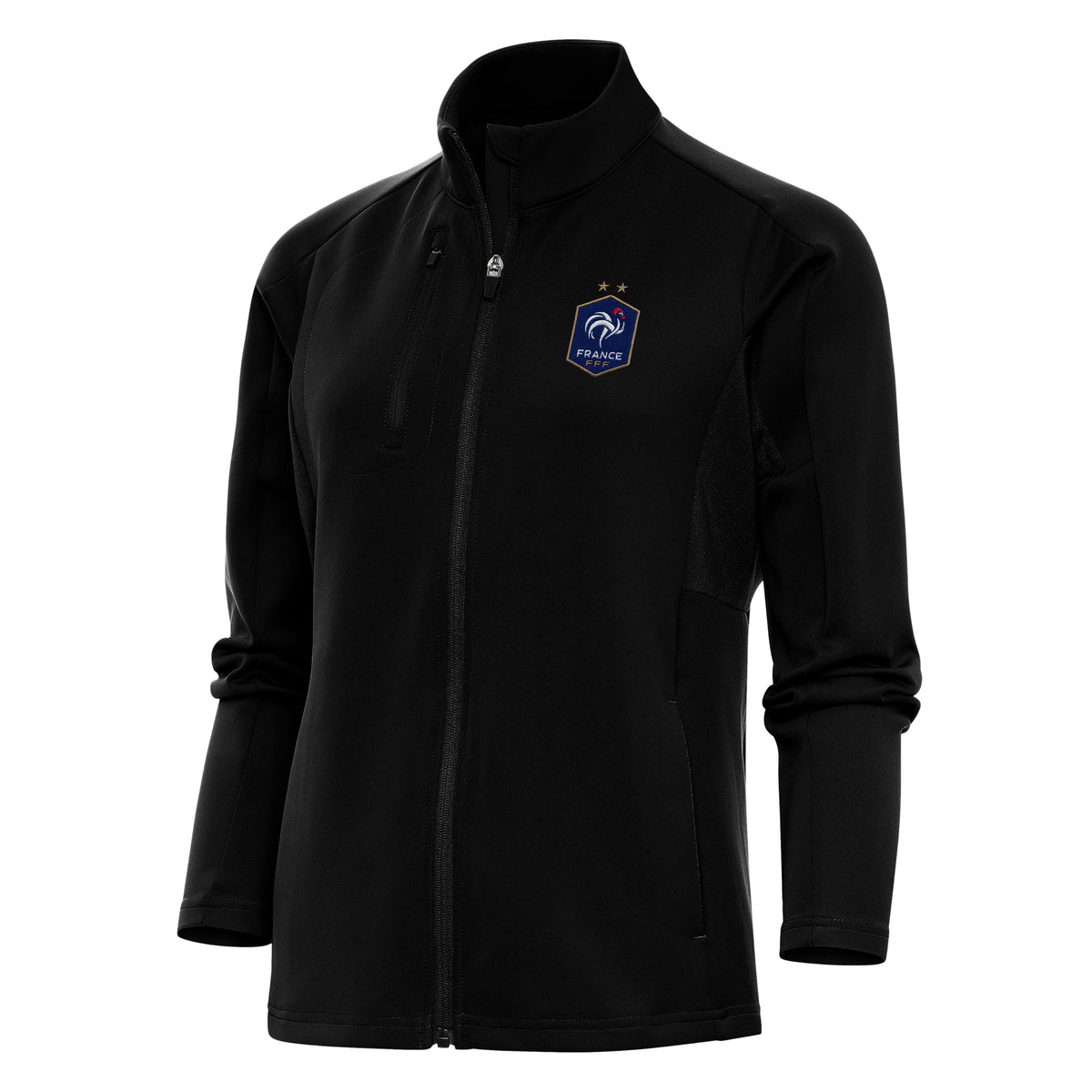 France National Team Antigua Women's Genesis Full Zip Jacket - Black