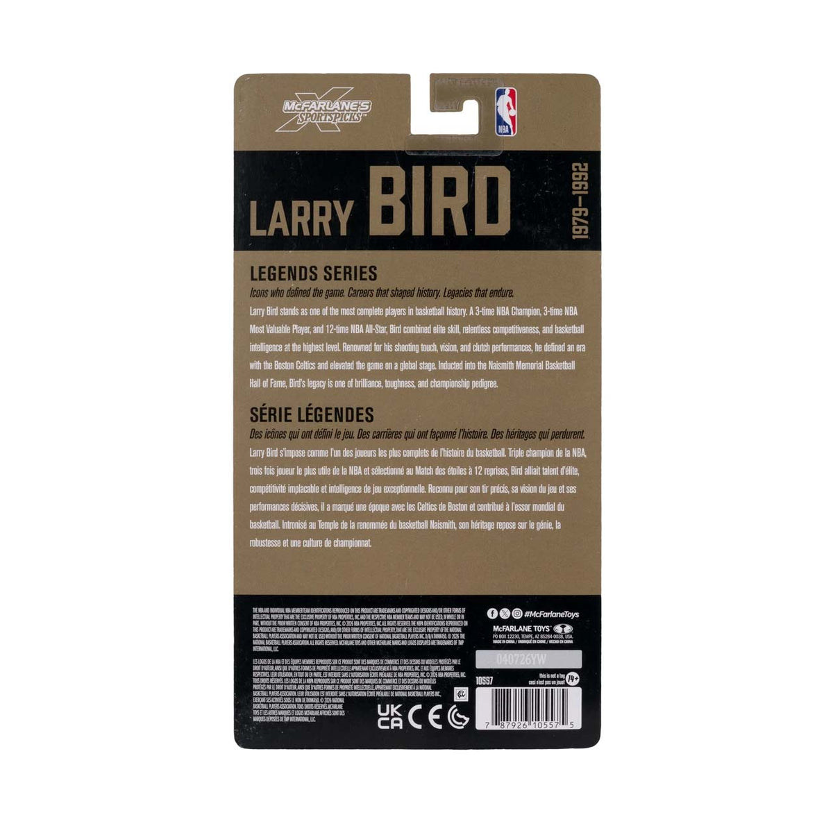 NBA Boston Celtics Larry Bird McFarlane Legends 6" Action Figure