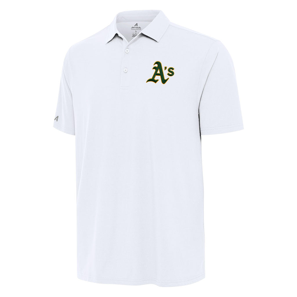 MLB Athletics Antigua Era Polo - White