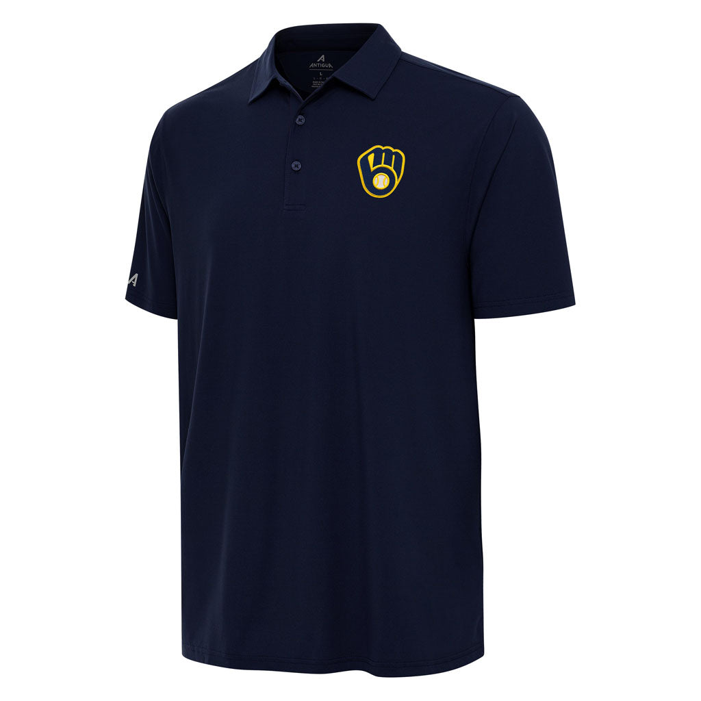 MLB Milwaukee Brewers Antigua Era Polo - Navy