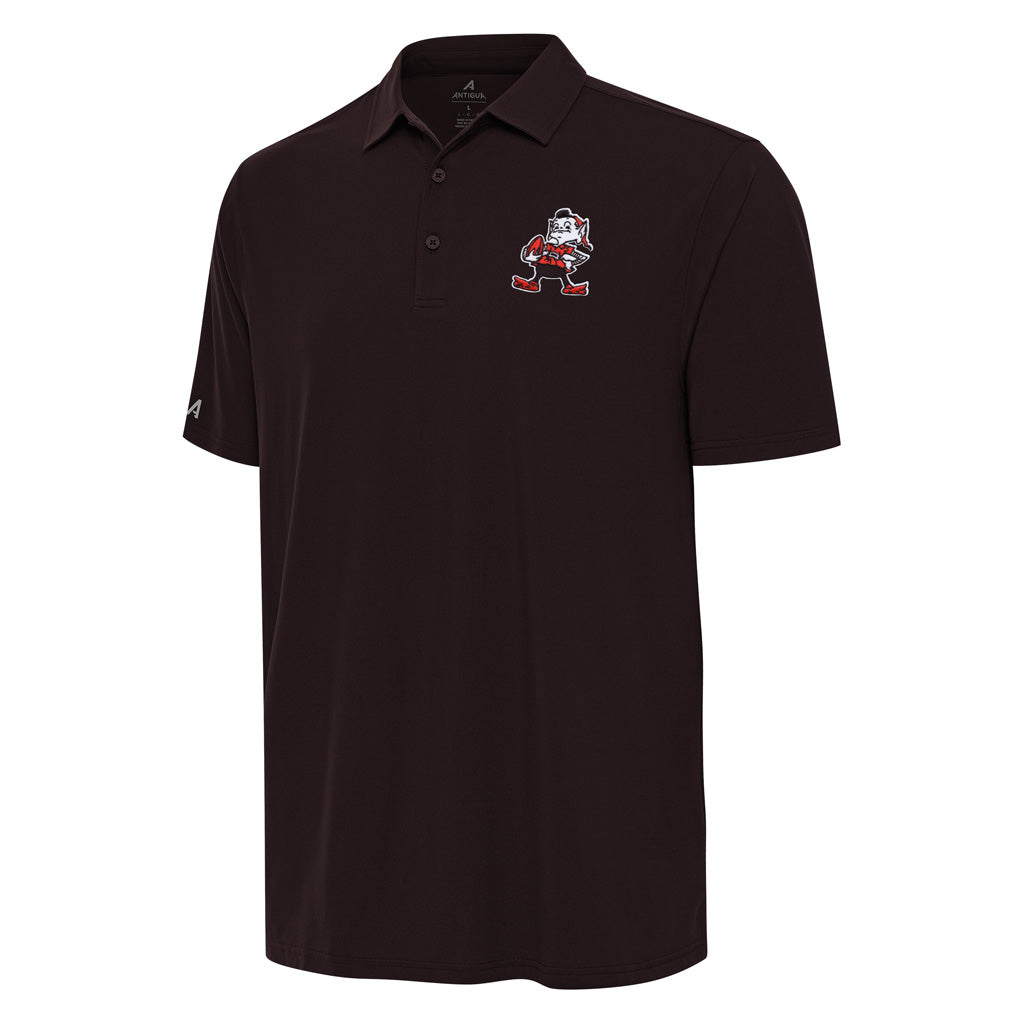 NFL Cleveland Browns Antigua Throwback Era Polo - Brown