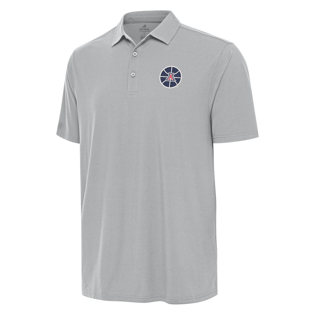 NCAA Arizona Wildcats Antigua Basketball Logo Era Polo - Gray