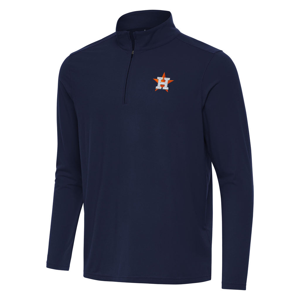 MLB Houston Astros Antigua Intent 1/4 Zip Pullover Jacket - Navy