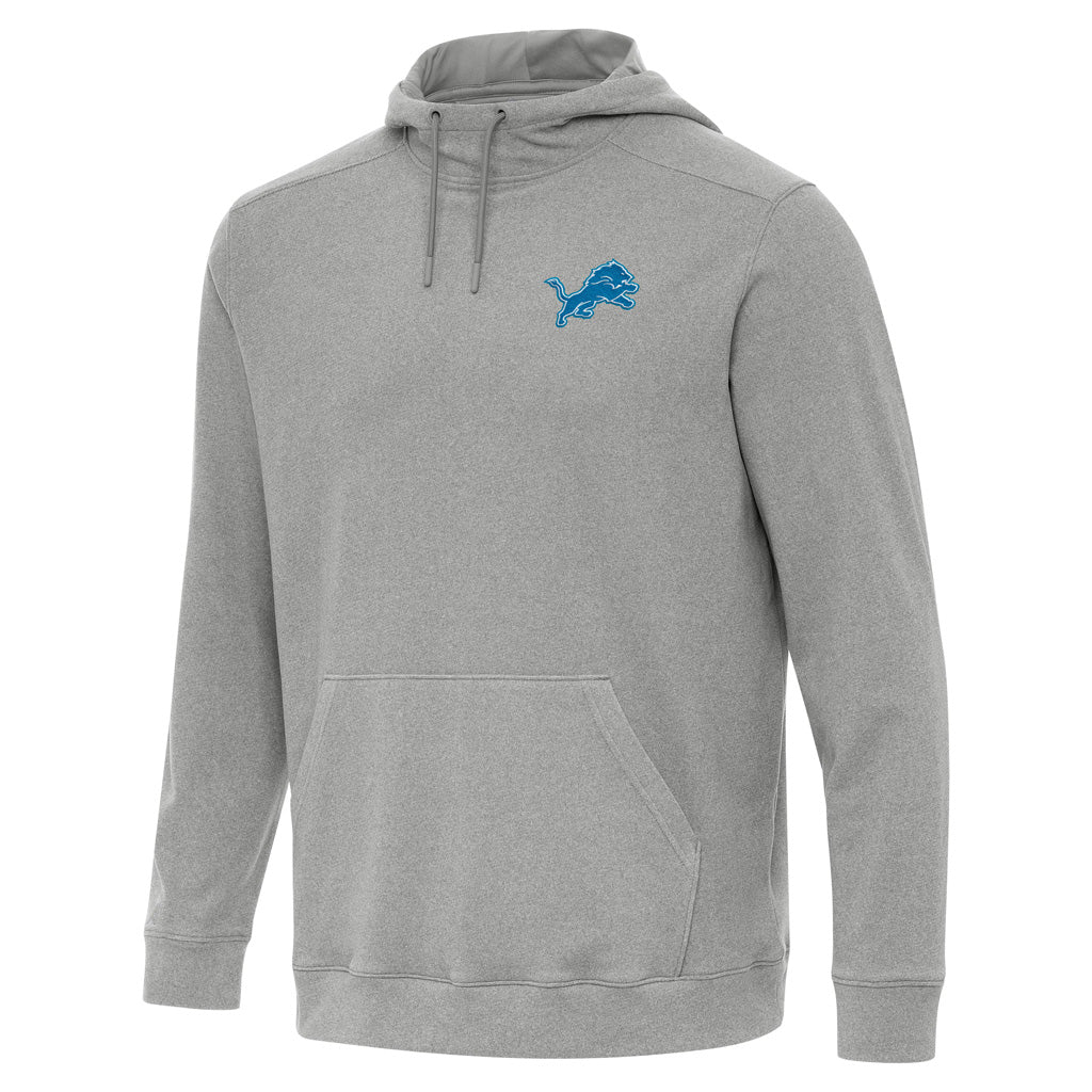 NFL Detroit Lions Antigua Cloud Pullover Hoodie - Heather gray