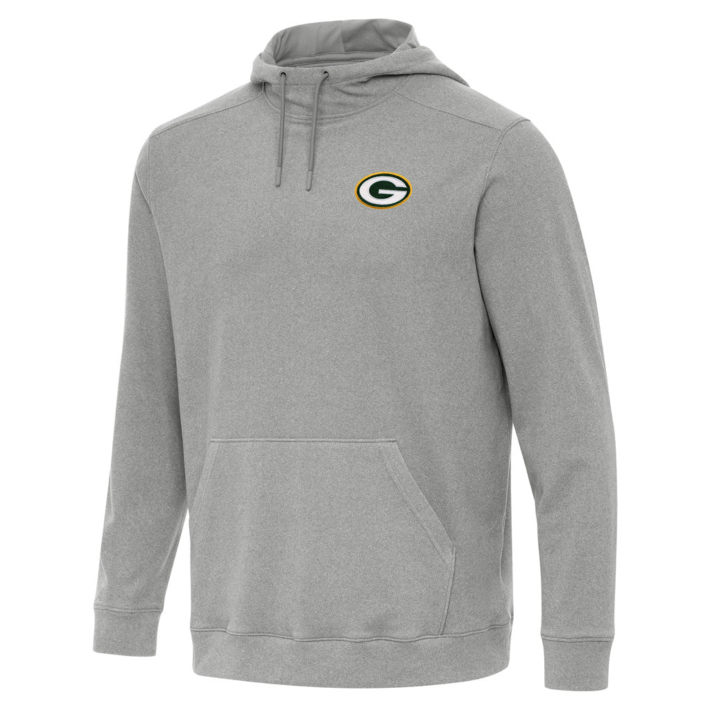 NFL Green Bay Packers Antigua Cloud Pullover Hoodie - Heather gray