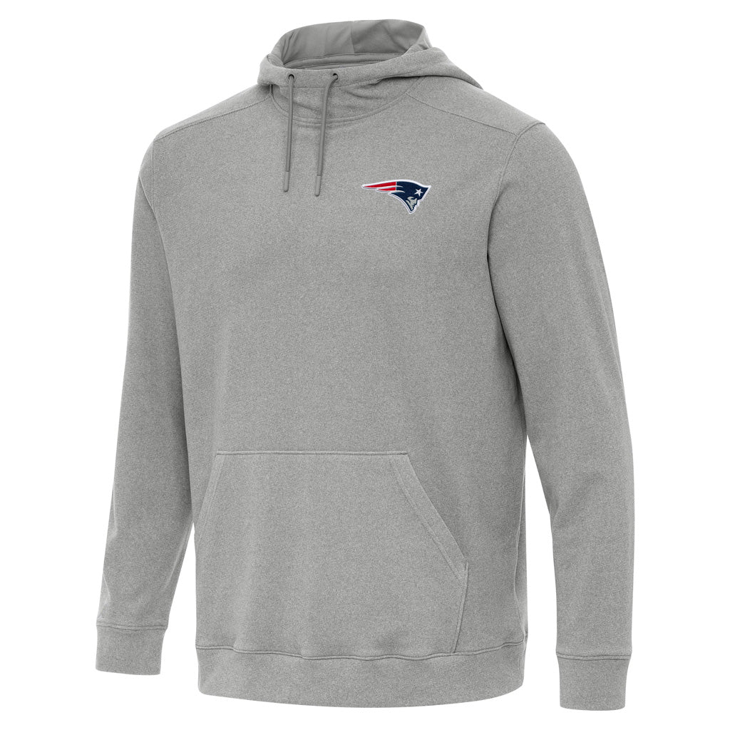 NFL New England Patriots Antigua Cloud Pullover Hoodie - Heather gray