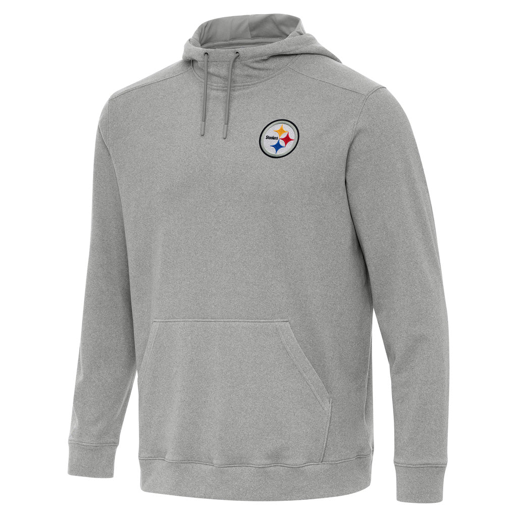 NFL Pittsburgh Steelers Antigua Cloud Pullover Hoodie - Heather gray