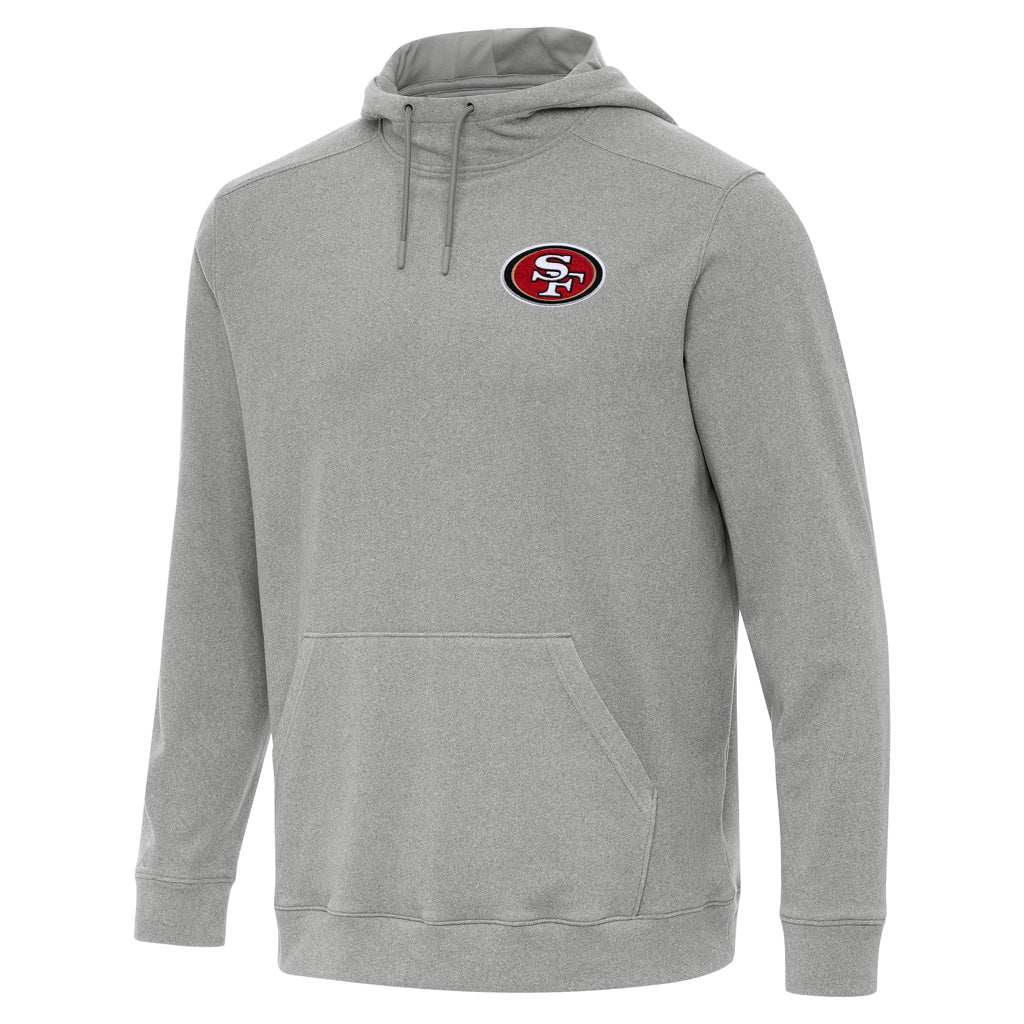 NFL San Francisco 49ers Antigua Cloud Pullover Hoodie - Heather gray