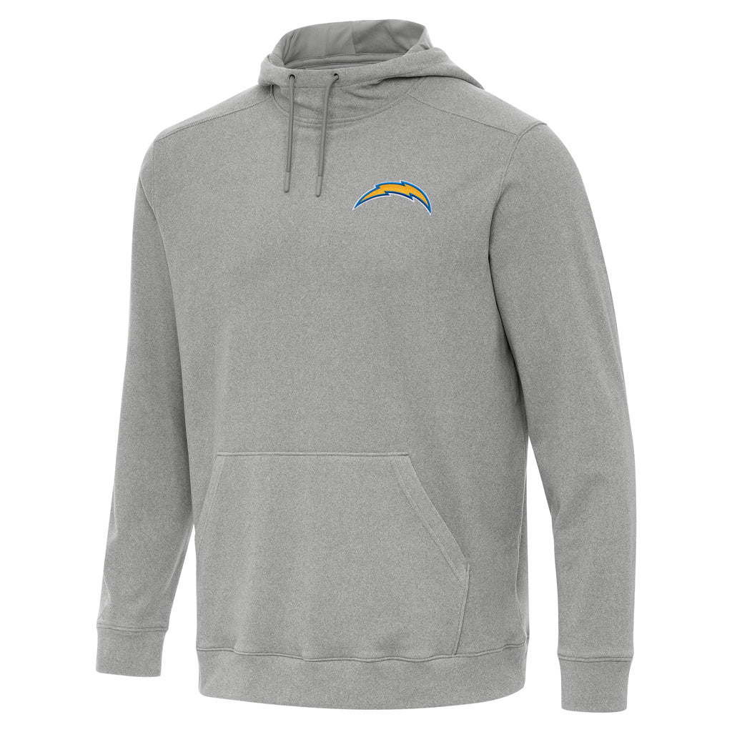 NFL Los Angeles Chargers Antigua Cloud Pullover Hoodie - Heather gray