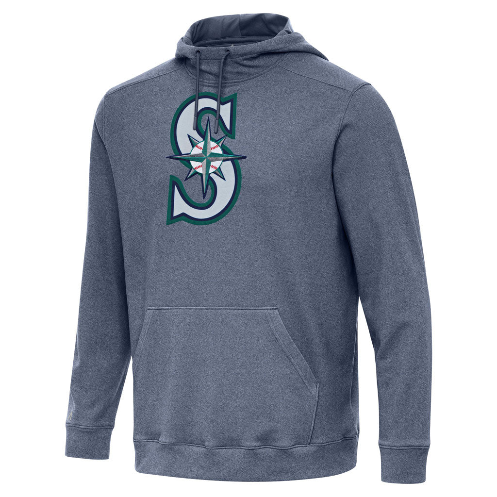 MLB Seattle Mariners Antigua Full Front Cloud Pullover Hoodie - Navy