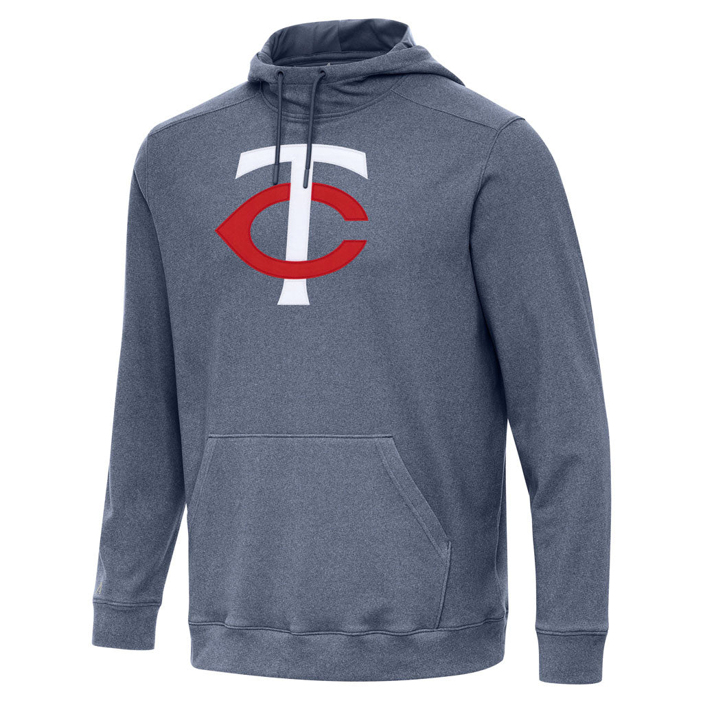 MLB Minnesota Twins Antigua Full Front Cloud Pullover Hoodie - Navy