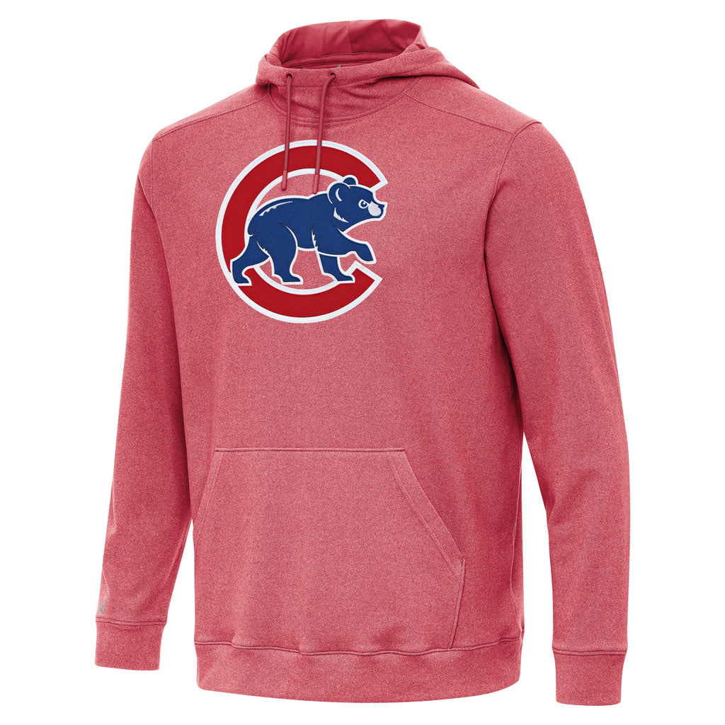 MLB Chicago Cubs Antigua Full Front Cloud Pullover Hoodie - Red