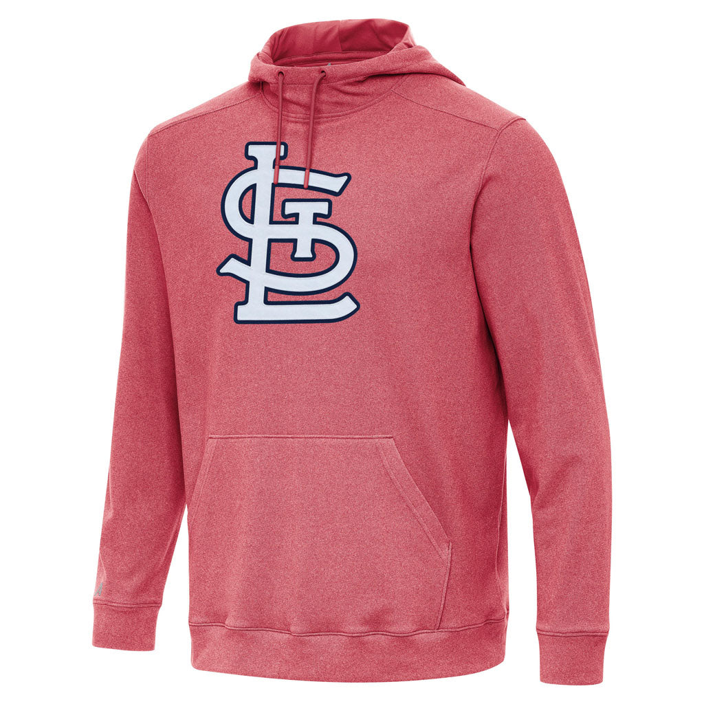 MLB St. Louis Cardinals Antigua Full Front Cloud Pullover Hoodie - Red
