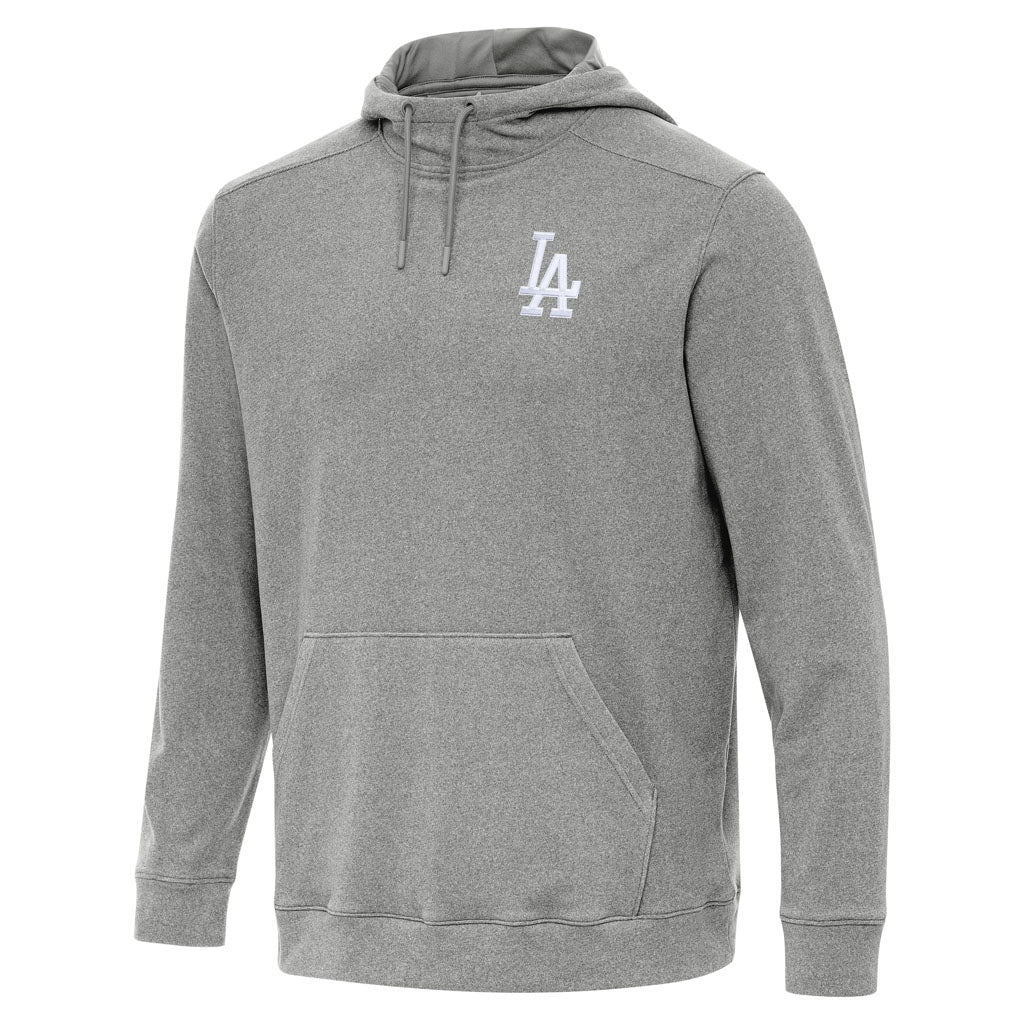 MLB Los Angeles Dodgers Antigua Cloud Pullover Hoodie - Heather black