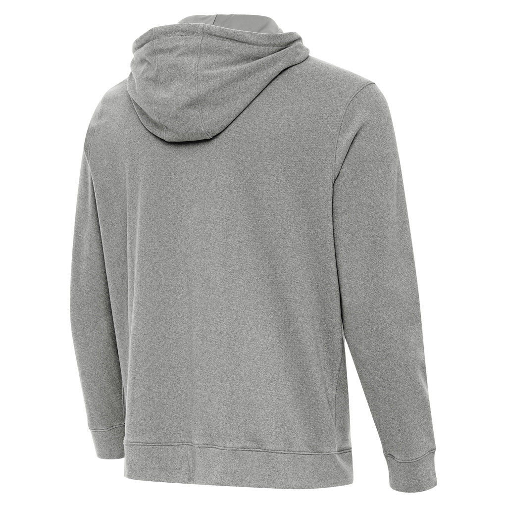 NFL New Orleans Saints Antigua Cloud Pullover Hoodie - Heather black