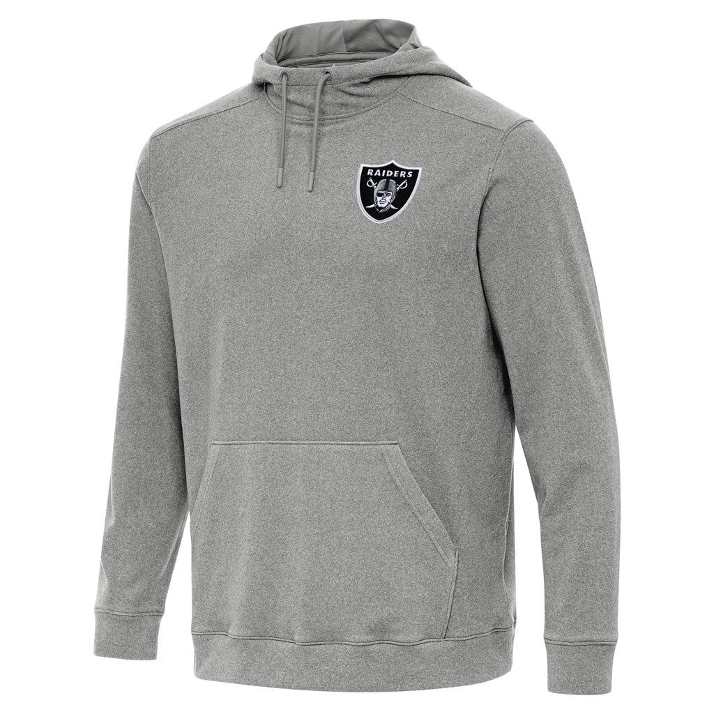 NFL Las Vegas Raiders Antigua Cloud Pullover Hoodie - Heather black