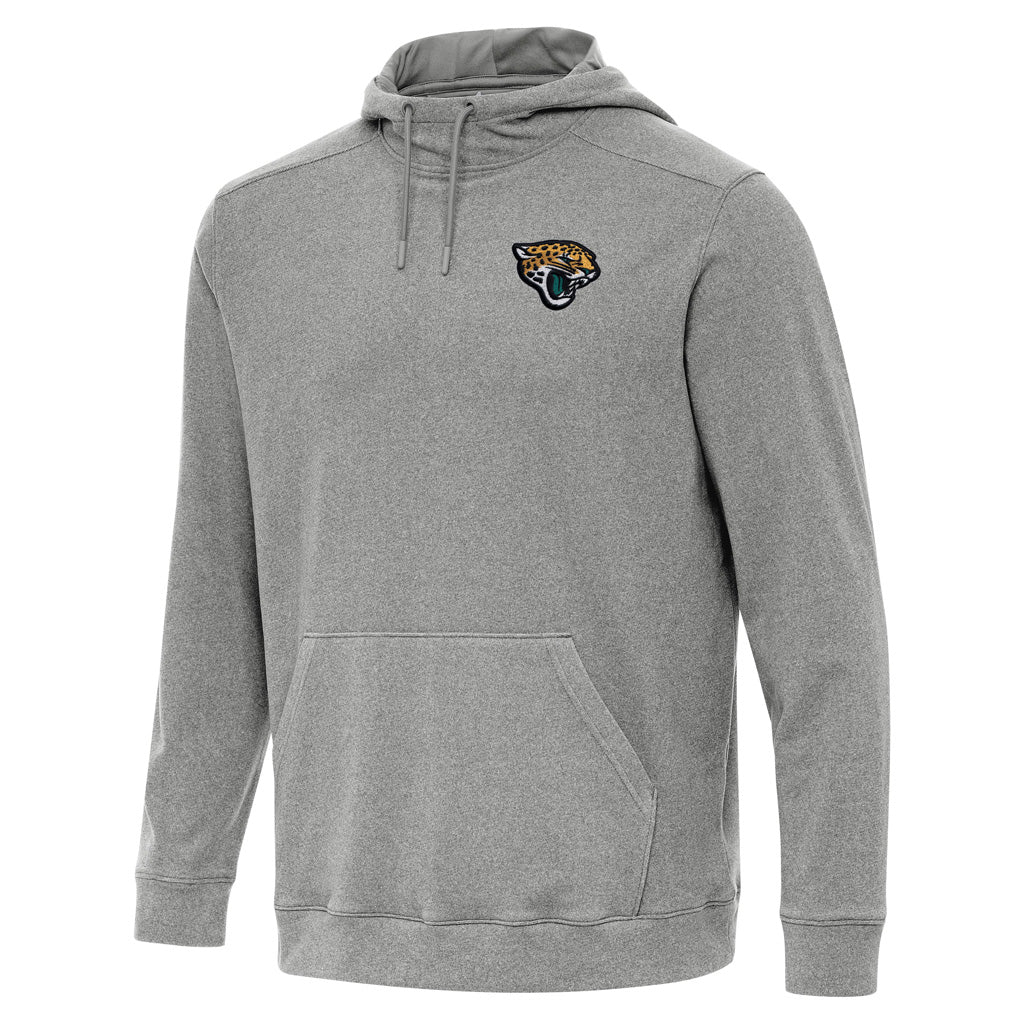 NFL Jacksonville Jaguars Antigua Cloud Pullover Hoodie - Heather black