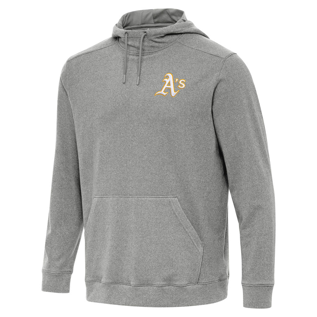 MLB Athletics Antigua Cloud Pullover Hoodie - Heather black