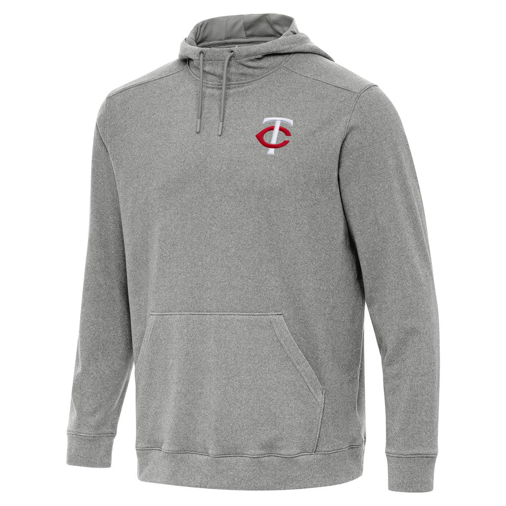 MLB Minnesota Twins Antigua Cloud Pullover Hoodie - Heather black