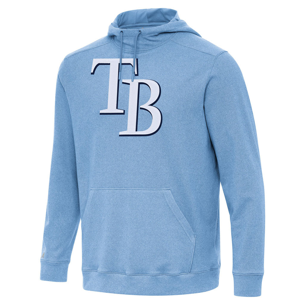 MLB Tampa Bay Rays Antigua Full Front Cloud Pullover Hoodie - Blue