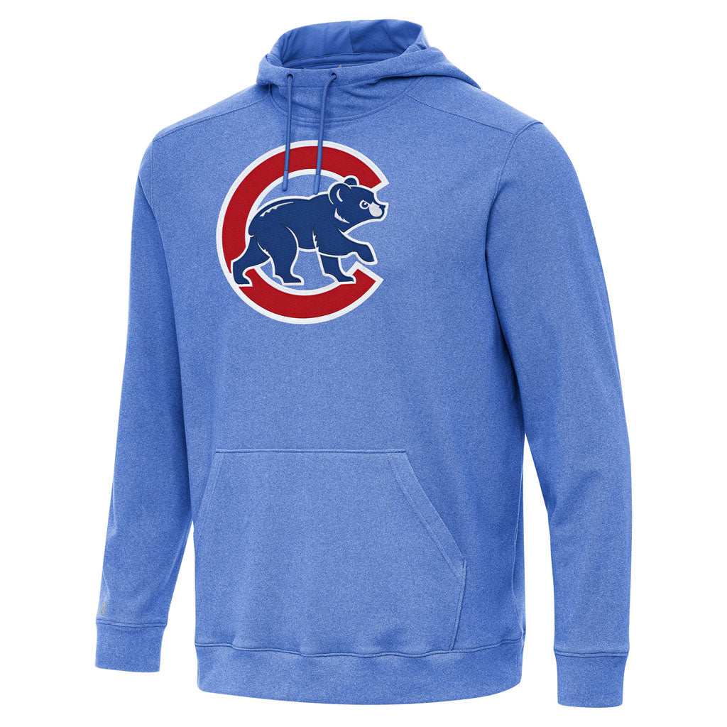 MLB Chicago Cubs Antigua Full Front Cloud Pullover Hoodie - Blue