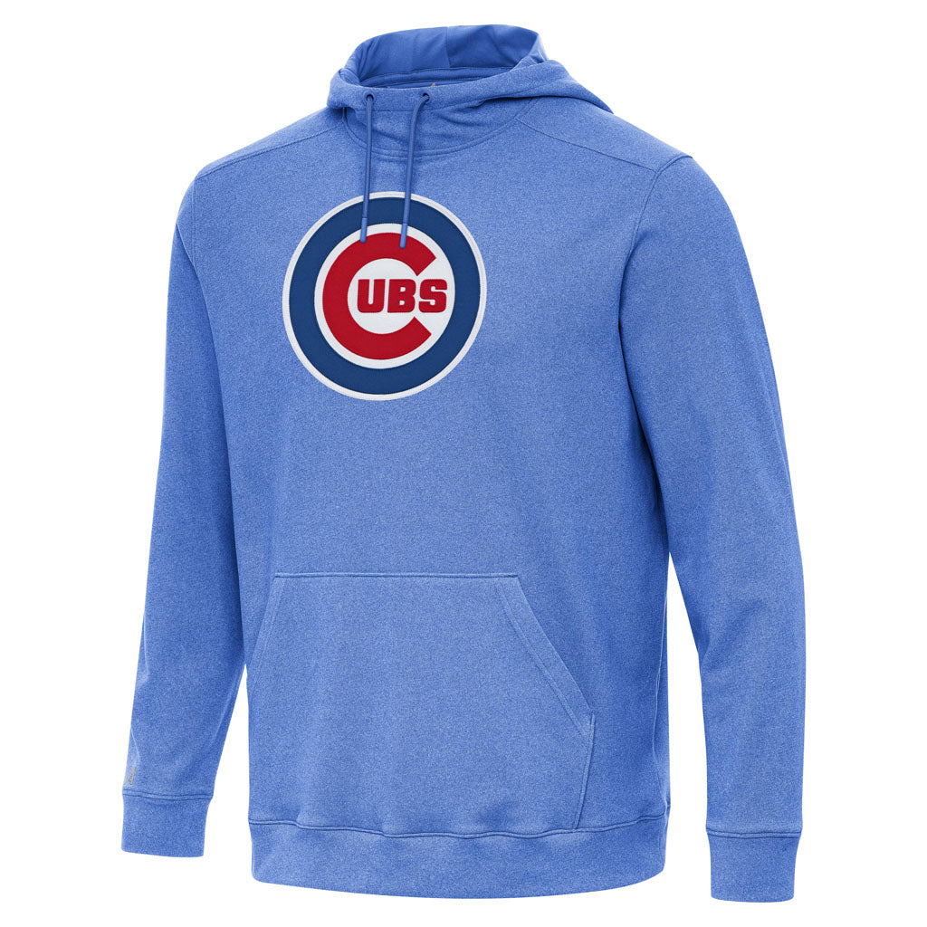 MLB Chicago Cubs Antigua Full Front Cloud Pullover Hoodie - Blue