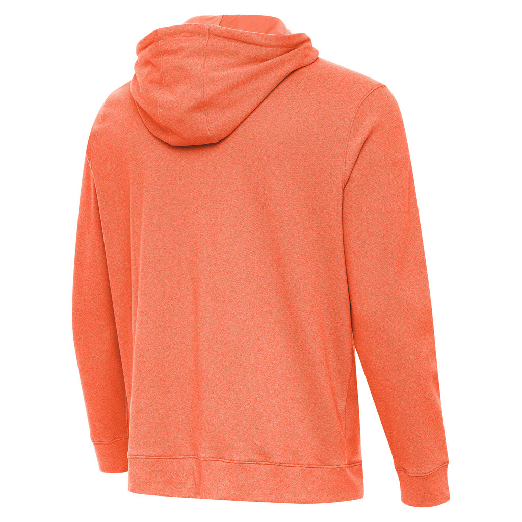 NFL Cleveland Browns Antigua Throwback Cloud Pullover Hoodie - Orange