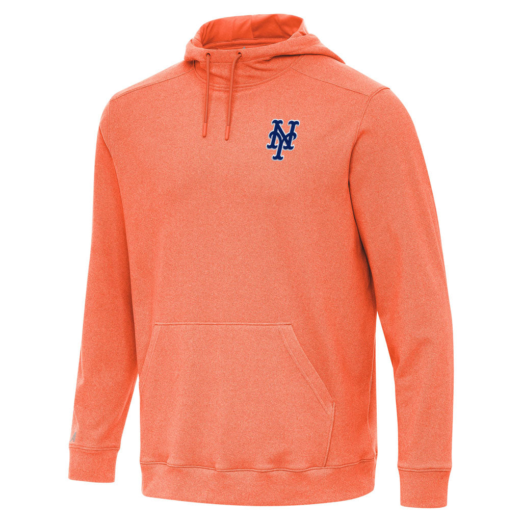MLB New York Mets Antigua Cloud Pullover Hoodie - Orange