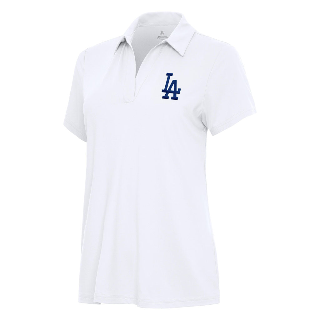 MLB Los Angeles Dodgers Women's Antigua Era Polo - White