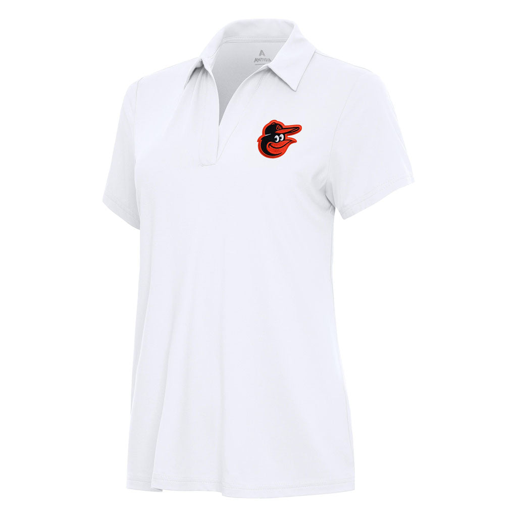 MLB Baltimore Orioles Women's Antigua Era Polo - White