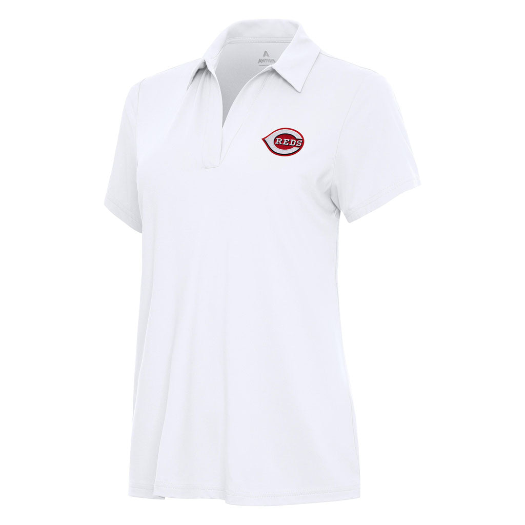 MLB Cincinnati Reds Women's Antigua Era Polo - White