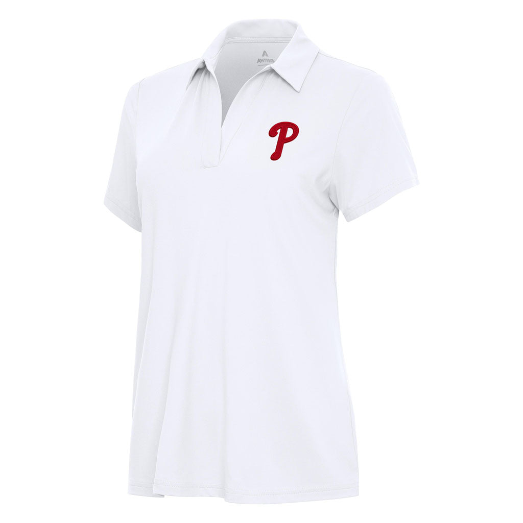 MLB Philadelphia Phillies Women's Antigua Era Polo - White