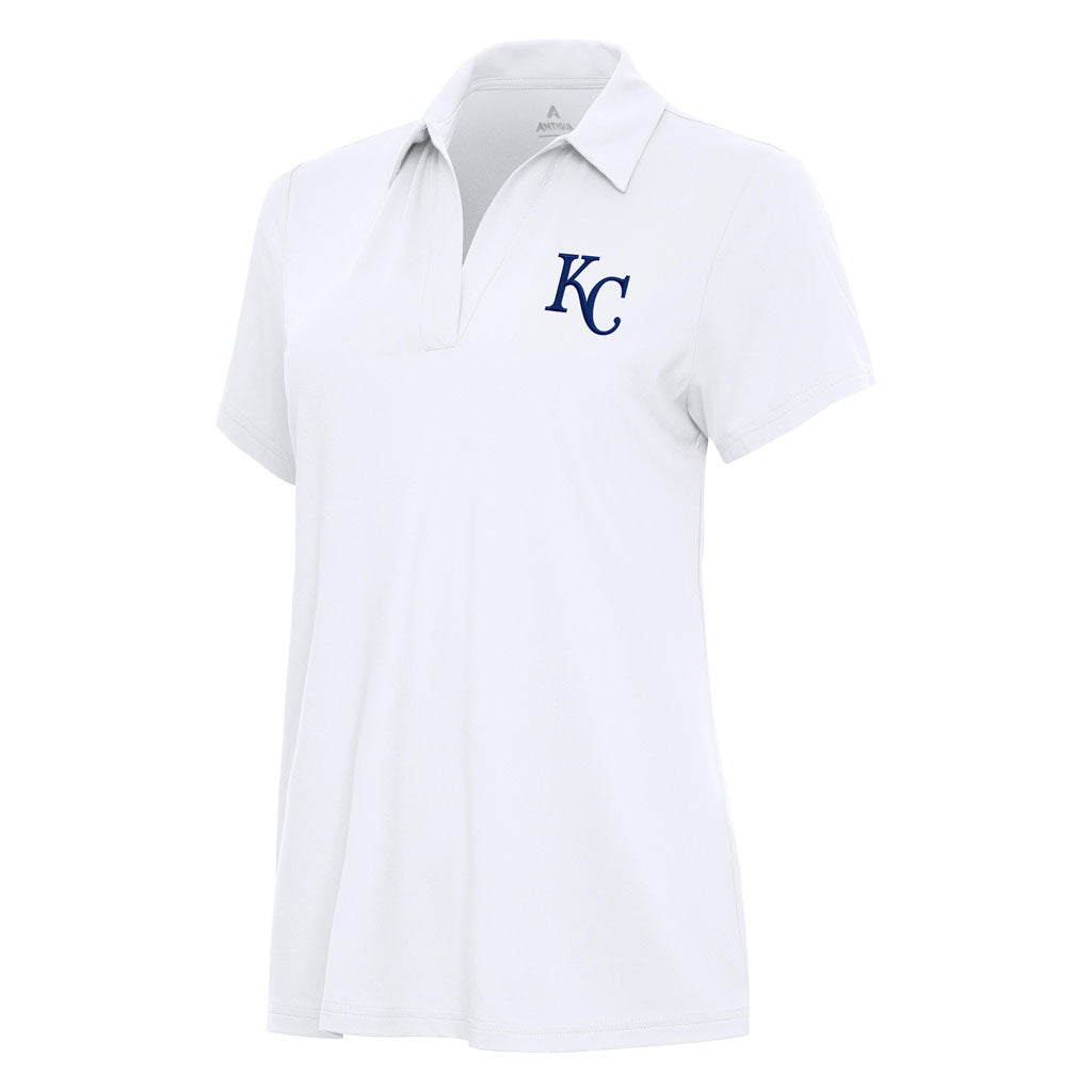 MLB Kansas City Royals Women's Antigua Era Polo - White