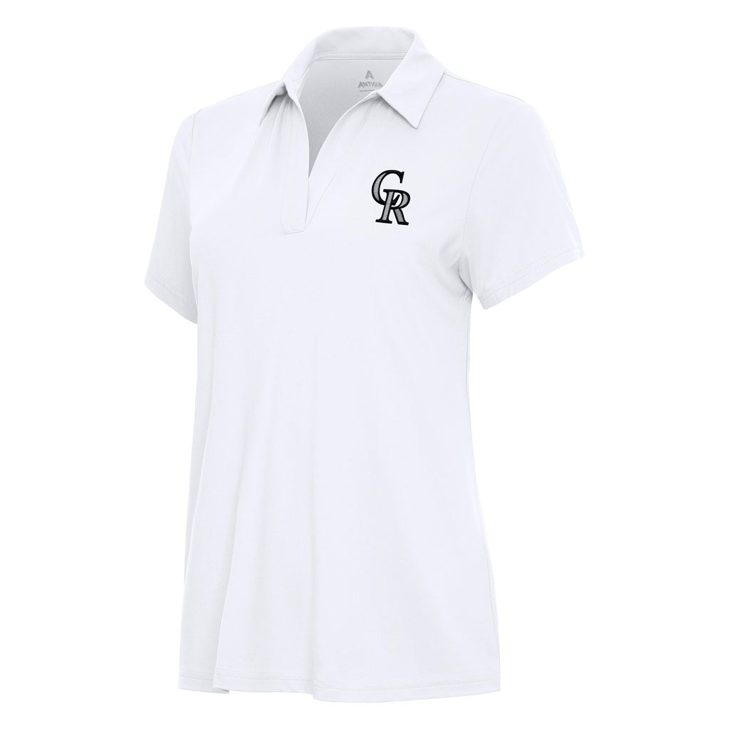 MLB Colorado Rockies Women's Antigua Era Polo - White