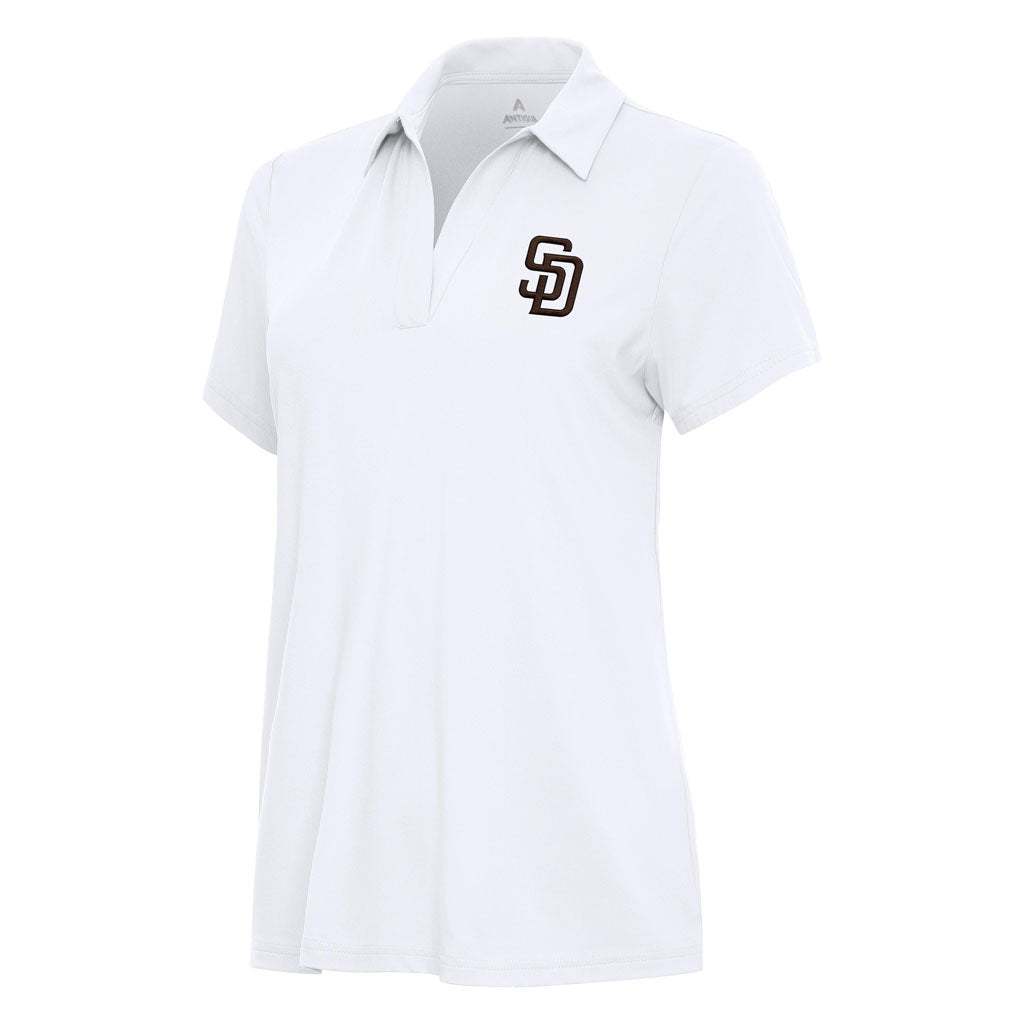 MLB San Diego Padres Women's Antigua Era Polo - White