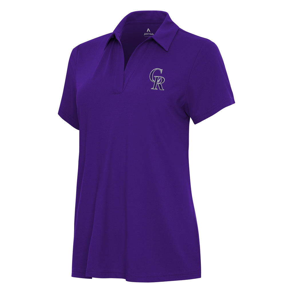 MLB Colorado Rockies Women's Antigua Era Polo - Purple