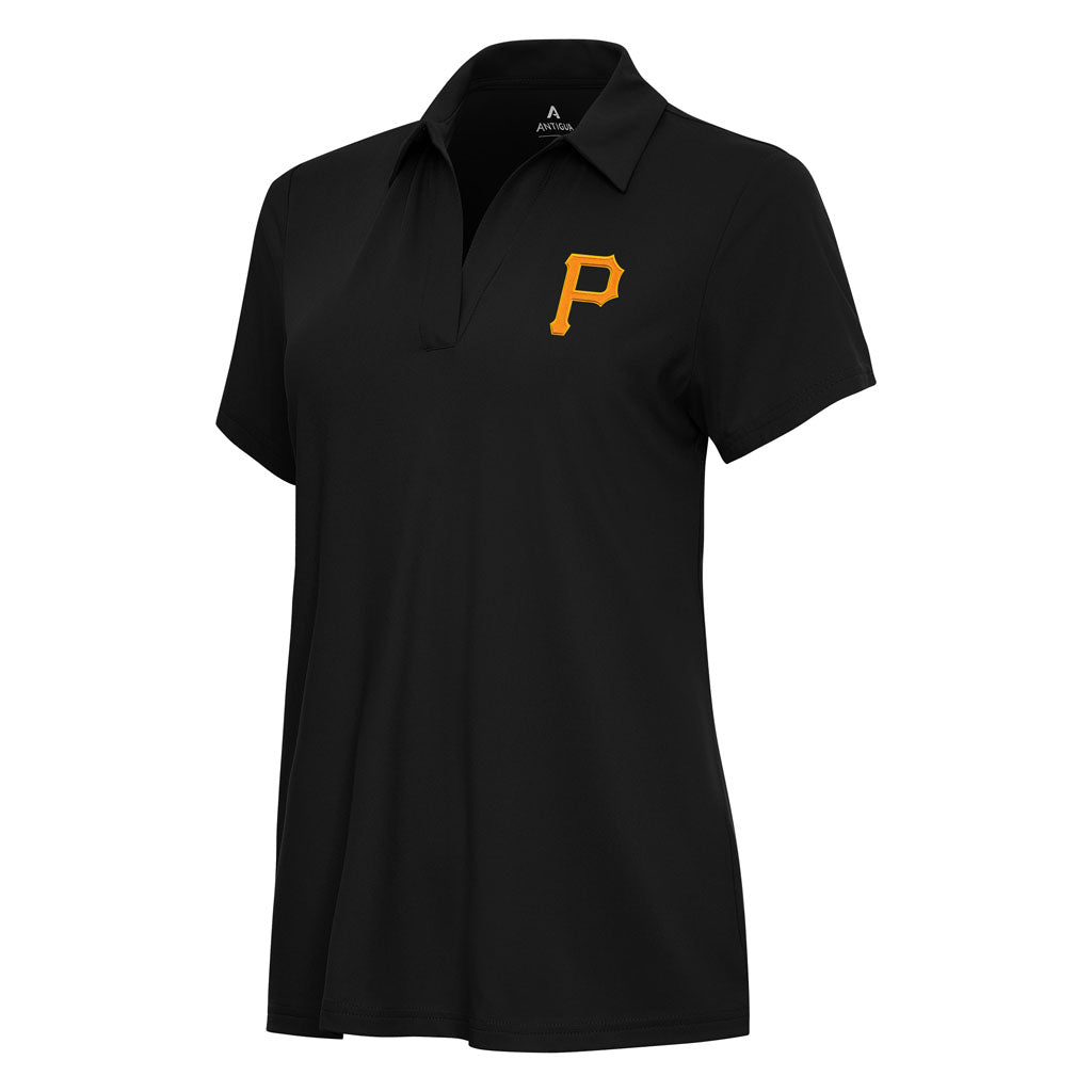 MLB Pittsburgh Pirates Women's Antigua Era Polo - Black