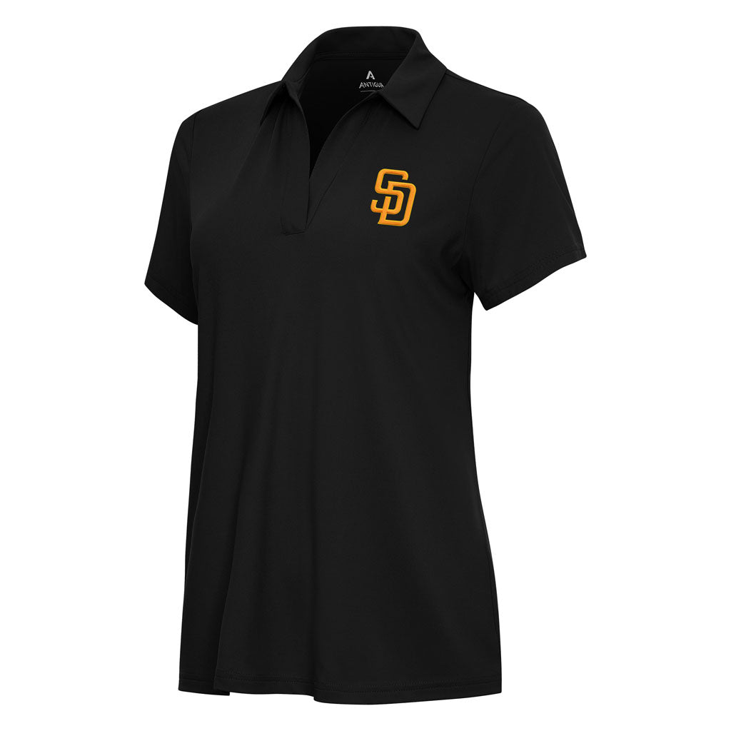 MLB San Diego Padres Women's Antigua Era Polo - Black